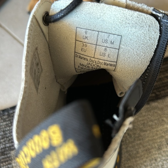 Doc Marten White Jadon Boots - Picture 6 of 6